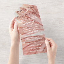 Hochzeit Alle N eine Einladung Hübsch in Rosa