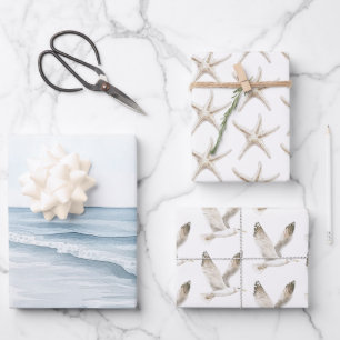 Hochzeit am Blue Beach Geschenkpapier Set