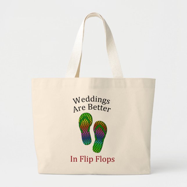 Hochzeit am Bride's Beach Jumbo Stoffbeutel (Vorne)