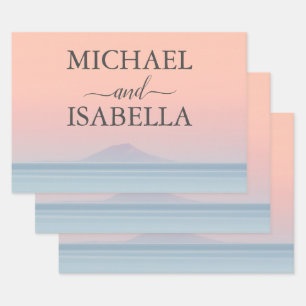 Hochzeit am Meer unter dem Himmel Geschenkpapier Set