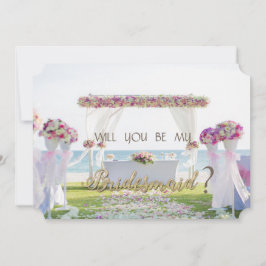Hochzeit am Strand, Blumenkäse Einladung