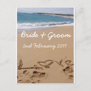 Hochzeit am Strand Einladung