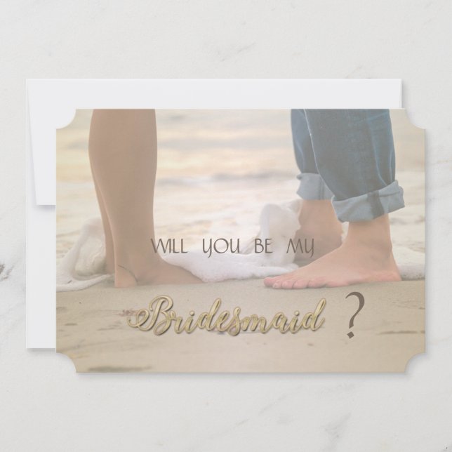 Hochzeit am Strand, Fußgängerkarte Einladung (Vorderseite)