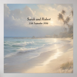 Hochzeit am Strand Poster