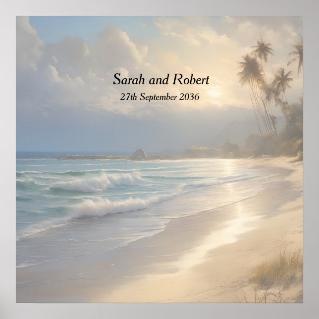 Hochzeit am Strand Poster (Vorne)