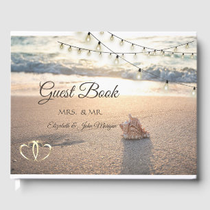 Hochzeit am Strand, Seashell, Lichtspiele Gästebuch