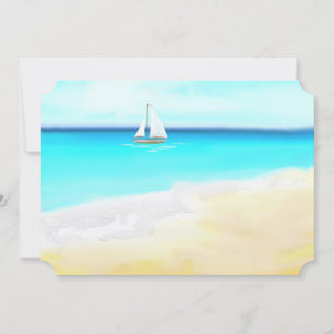 Hochzeit am Strand - Segelboot und tropisches Wass