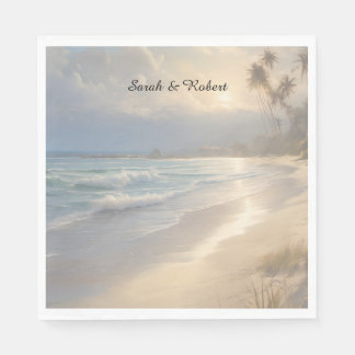 Hochzeit am Strand Serviette