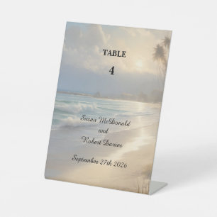 Hochzeit am Strand Sockelschild