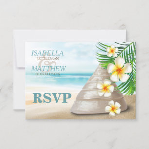 Hochzeit am Strand UAWG RSVP Karte