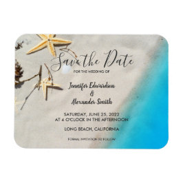 Hochzeit am tropischen Meer Save the Date Magnet