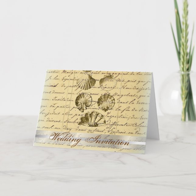 Hochzeit am Vintagen Wassersportzentrum Einladung (Vorderseite)