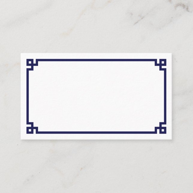 Hochzeit an der griechischen Grenze Platzkarte (Vorderseite)