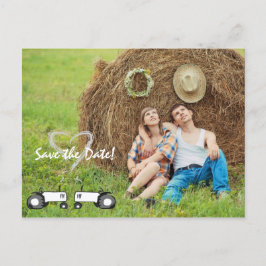 Hochzeit auf dem Bauernhof Das Datum der Postkarte