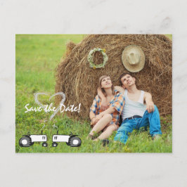 Hochzeit auf dem Bauernhof Das Datum der Postkarte