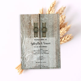 Hochzeit auf dem Landgut "Double Barn Doors" Einladung