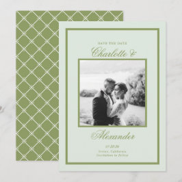 Hochzeit auf Moss Green Estate - Save-the-Date Einladung