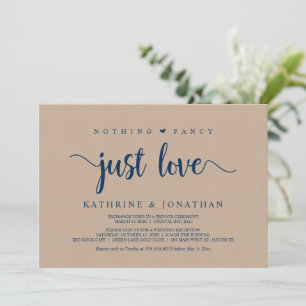Hochzeit auf und davon, Nichts Besonderes, nur Lie Einladung