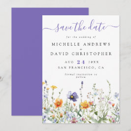 Hochzeit auf Wildblume Save The Date