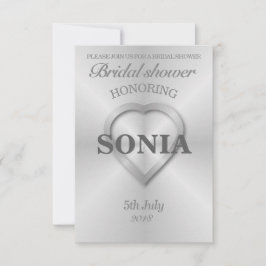 Hochzeit aus rostfreiem Stahl Einladung