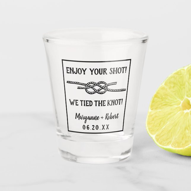 Hochzeit band die schnapsglas (Vorderseite)