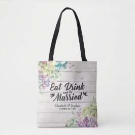 Hochzeit Begrüßung Geschenktaschen Sukkulents Rust Tasche