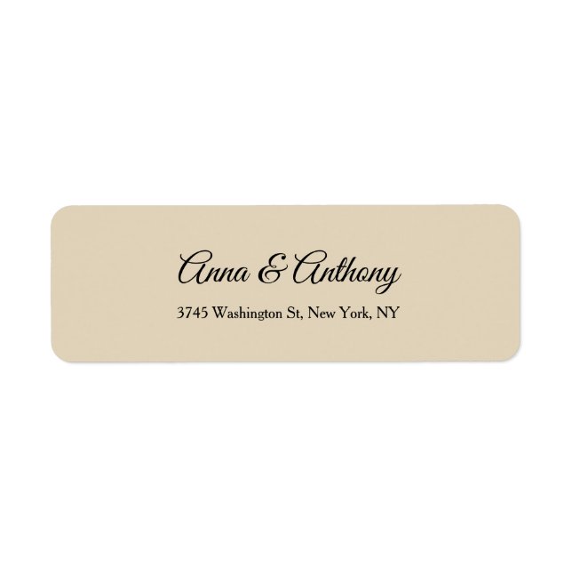 Hochzeit Beige Berufliche Kreative Elegante Schlic (Vorne)