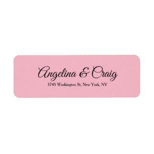 Hochzeit Beruflich Elegant Modernes Rosa Schlicht