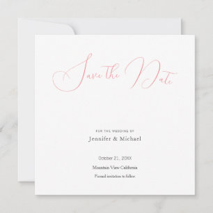 Hochzeit Beruflich Minimalistisch Niedlich Save th The Date