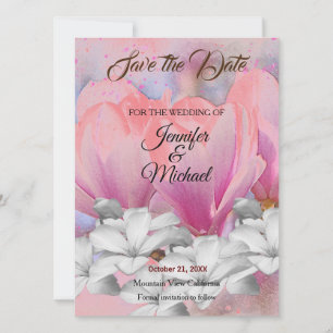 Hochzeit Berufliche klassische Bläschen Save The Date