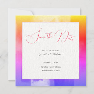 Hochzeit Beruflichen Minimalistischen Niedlich Abs Save The Date