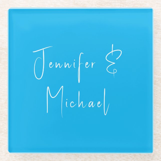 Hochzeit Beruflicher Himmel Glasuntersetzer (Vorderseite)