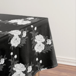 Hochzeit/Besetzung in Schwarz und Weiß Tischdecke
