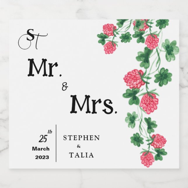 Hochzeit Bierflaschenetikett (Einzelnes Label)