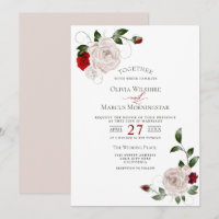 Hochzeit | Blush Dusty Rose und Cabernet Floral