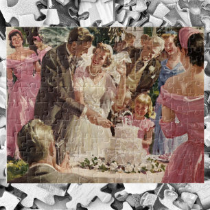 Hochzeit Braut Bräutigam Frischvermählte schneiden
