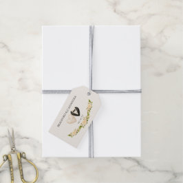 Hochzeit Braut Bräutigam Namen und Datum Herz flor Geschenkanhänger
