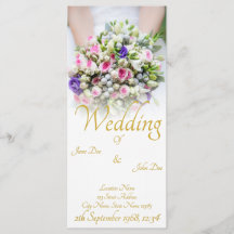 Hochzeit - Braut mit bunten Hochzeitsbukett