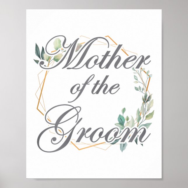 Hochzeit Brautparty Bride Mama Mutter der Groo Poster (Vorne)