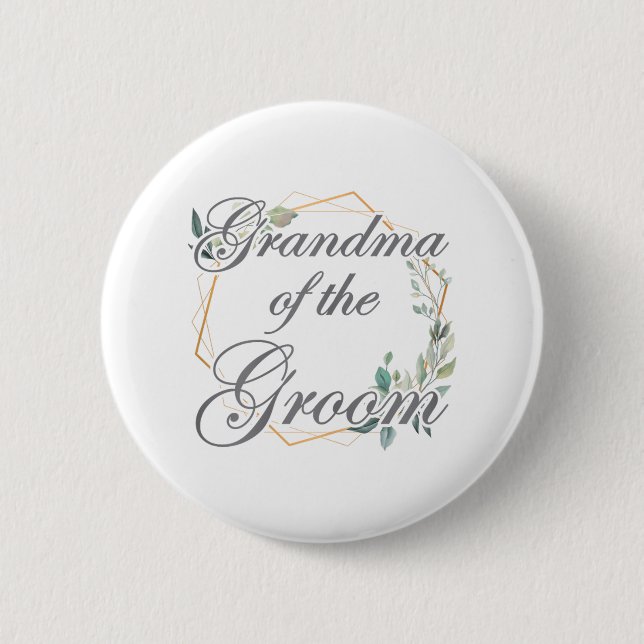 Hochzeit Brautparty Bride Oma des Raumes _ Button (Vorderseite)