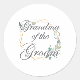 Hochzeit Brautparty Bride Oma des Raumes _ Runder Aufkleber
