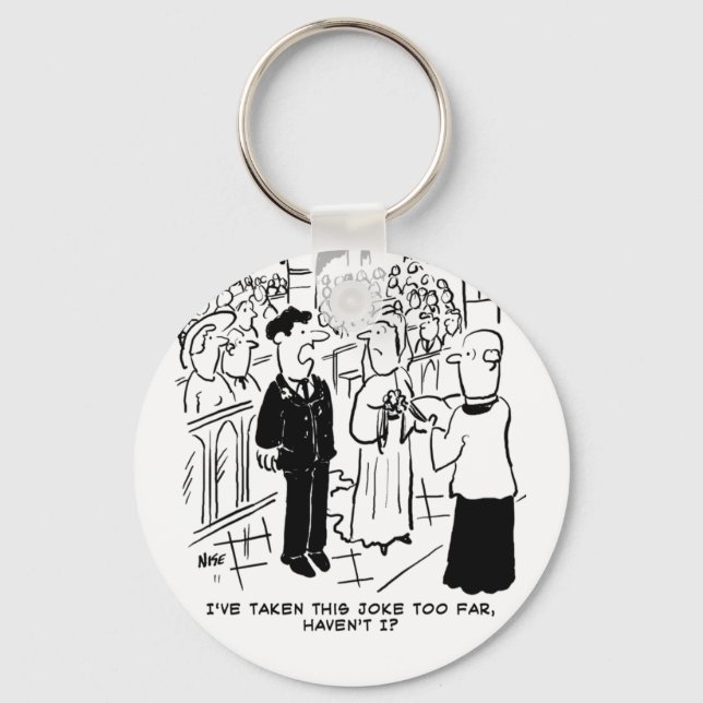 Hochzeit - Bridegroom Prachtvoller Cartoon Schlüsselanhänger (Vorderseite)