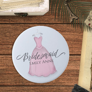 Hochzeit Bridesmaid Vintages Kleid Gefallen Button