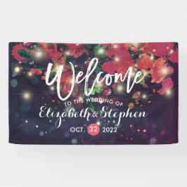 Hochzeit Burgundy Lila String-Skript Banner