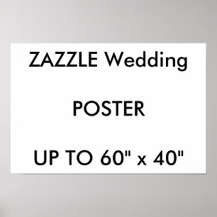 Hochzeit Custom 16.5" x 11" Poster GLOSSY Landscha