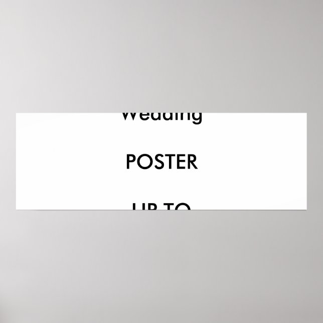 Hochzeit Custom 36" x 12" Poster MATTE Landschaft (Vorne)