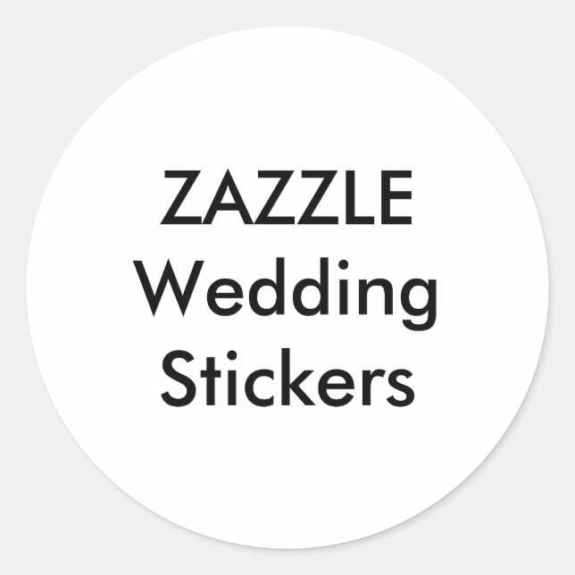 Hochzeit Custom Stickers 3" RUNDE GLOSSY (6 Stk.) (Vorderseite)
