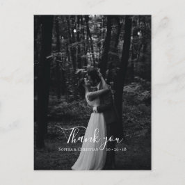 Hochzeit Danke an die Fotokarte Postcard Postkarte