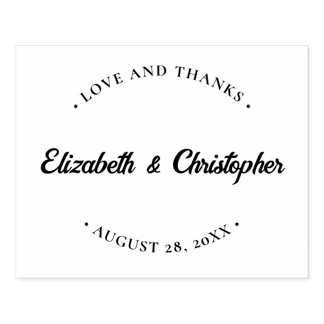 Hochzeit Danke, Custom Liebe und vielen Dank Gummistempel (Prägung)