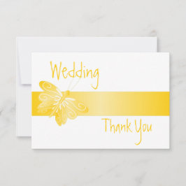 Hochzeit Danke, dass ihr die gelbe Schmetterling-K Dankeskarte